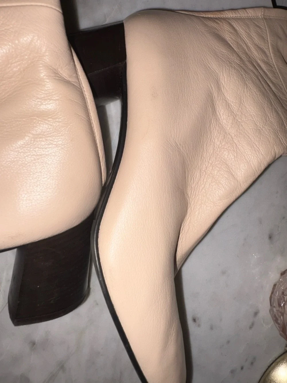 Phillip Lim Cream Knee High Leather Boots | Minimalist Luxury | Size